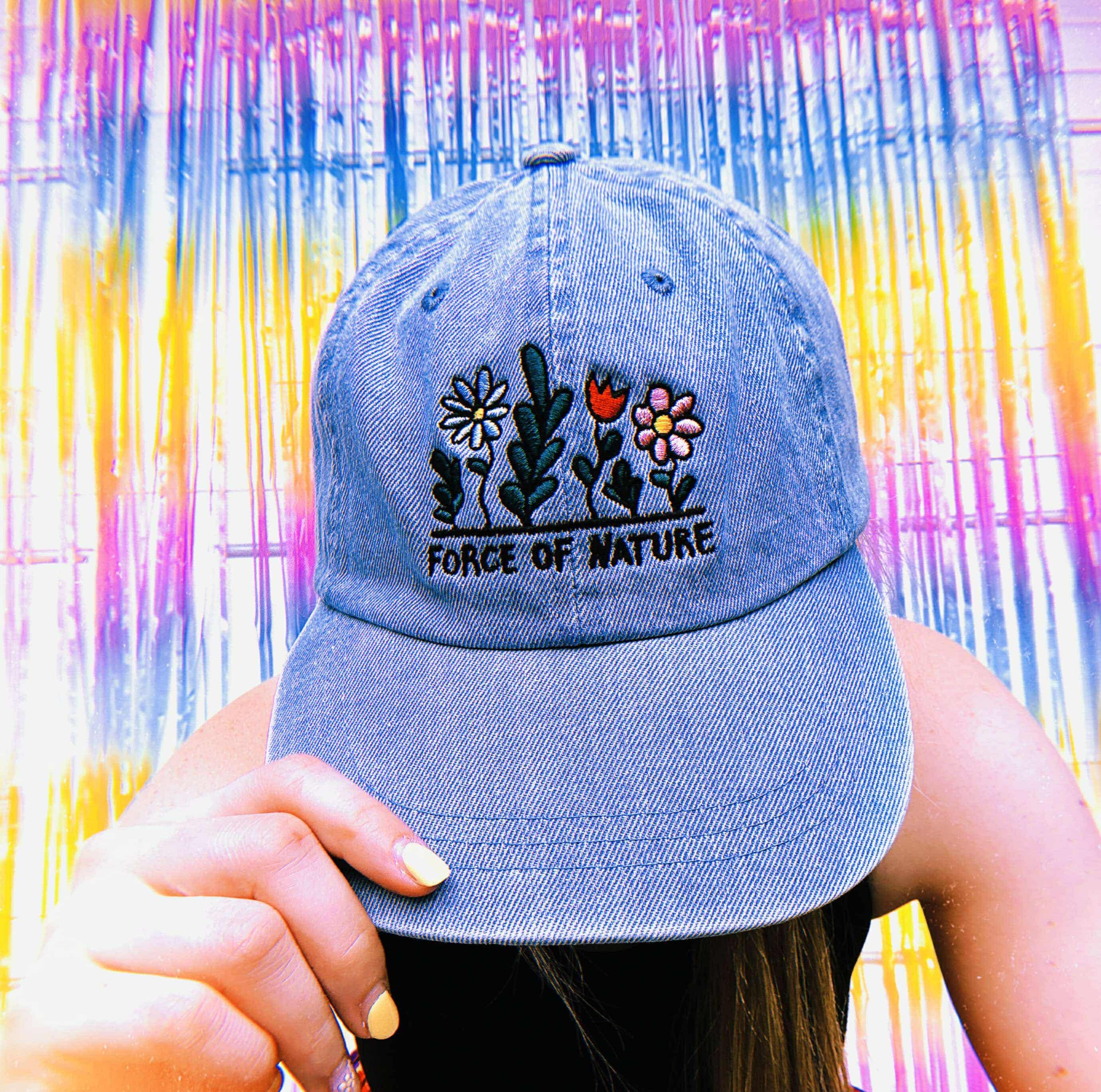 Force of Nature Yellow Hat | Wildflower Cap | Autumn Hat