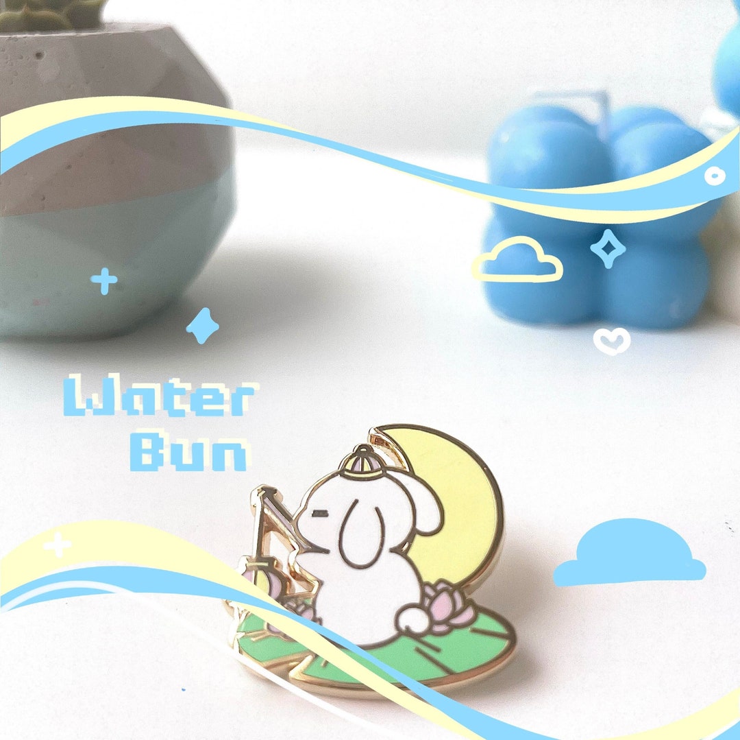 Lunar New Year Bunny Enamel Pin – Year of the Rabbit, Gold Finish (1 ...