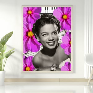 Hazel Scott, Vintage Inspired, Wall Art, Poster, Living Room Art, Home Decor, Jazz Wall Art
