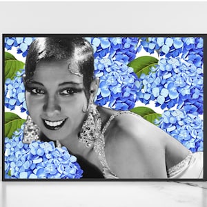 Josephine Baker, Vintage Inspired, Wall Art, Home Decor, Poster, Living Room Art