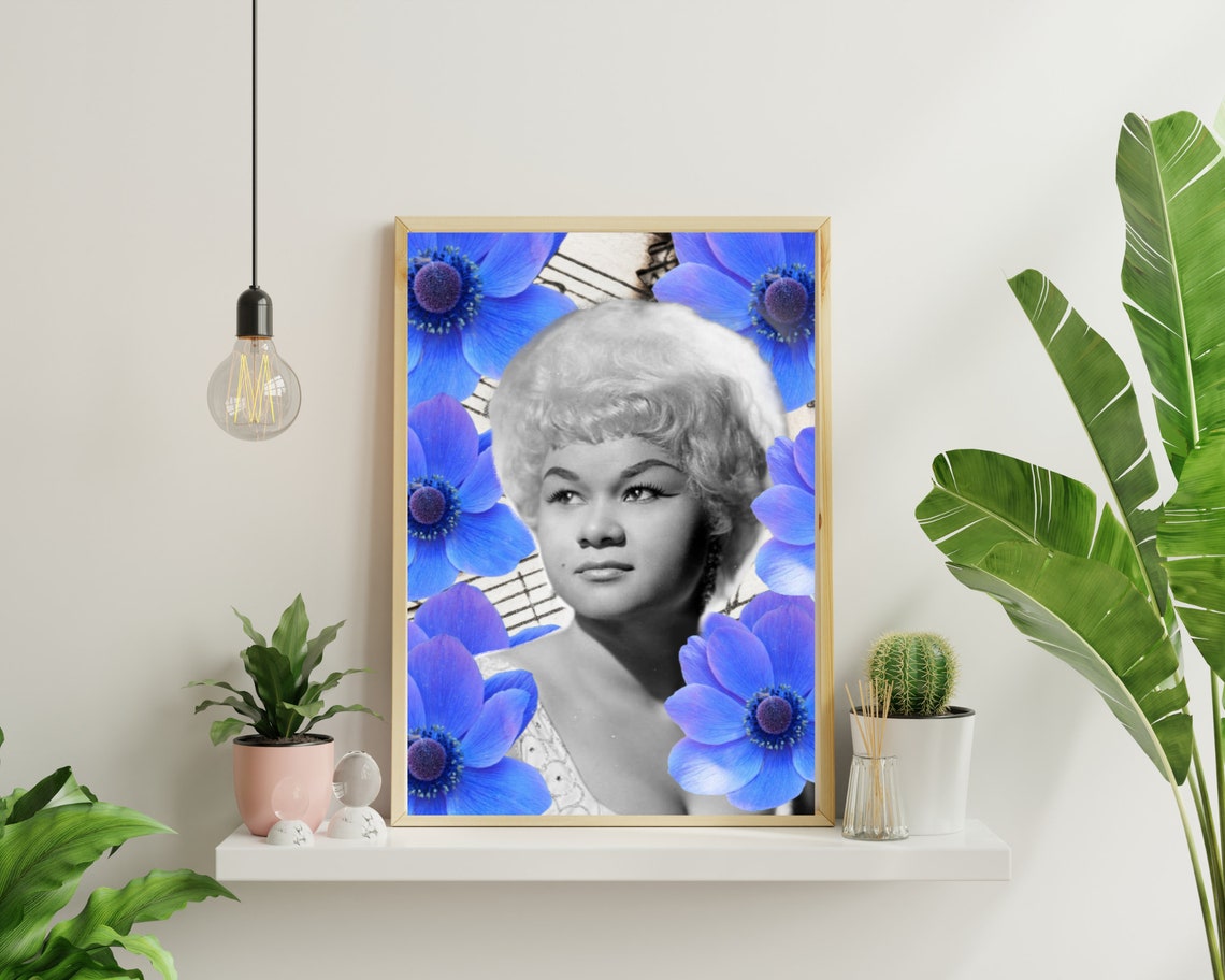 Etta James, Vintage Inspired, Wall Art, Poster, Home Decor, Living Room