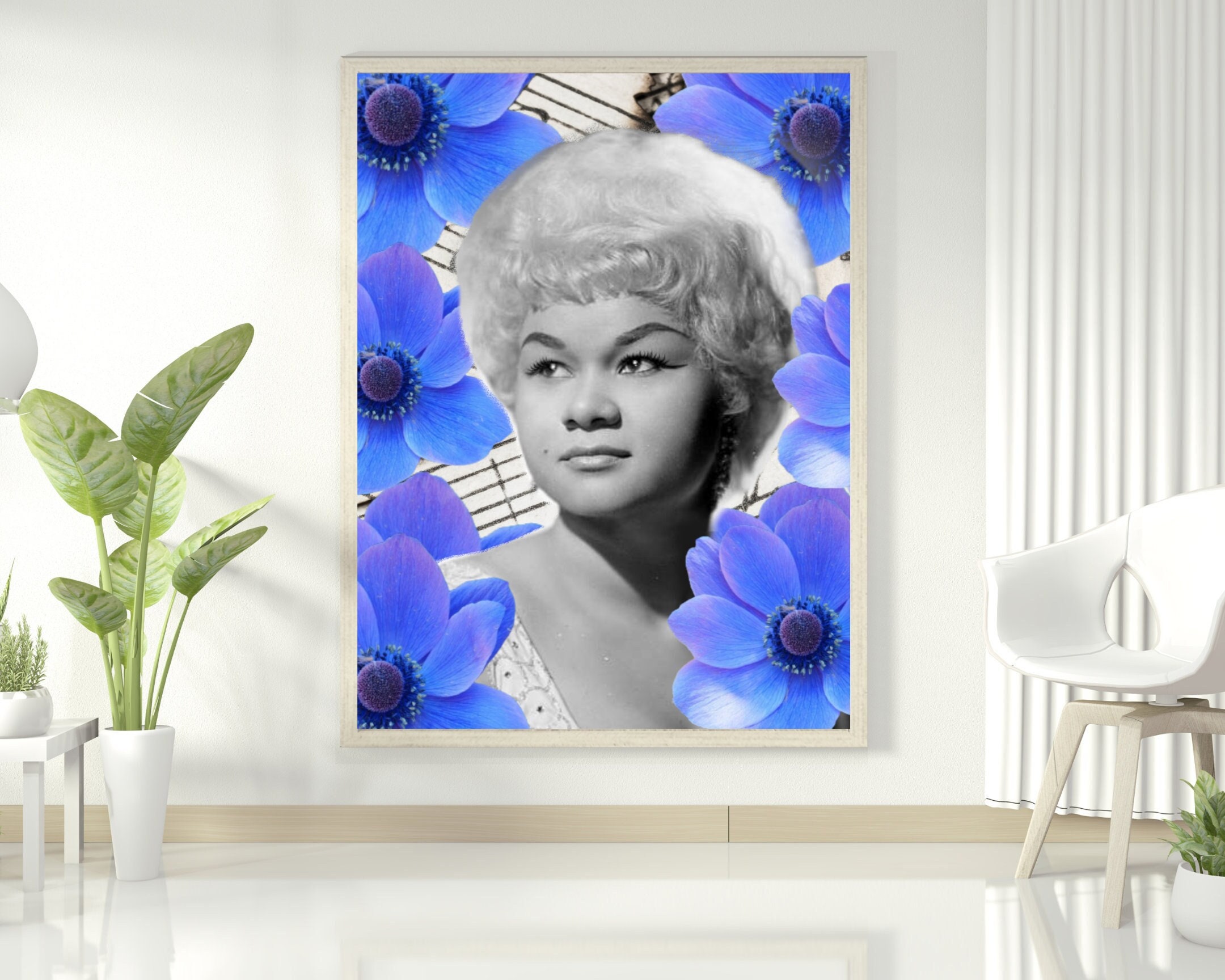 Etta James, Vintage Inspired, Wall Art, Poster, Home Decor, Living Room