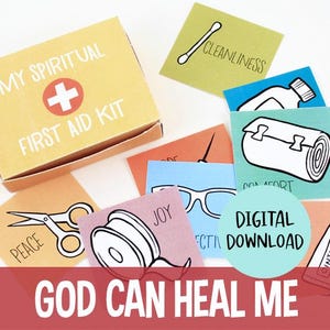 Spiritual First Aid Kit for Kids God Heals Bible Lesson Printable 2 Kings Naaman Craft Christian Sunday School Activity