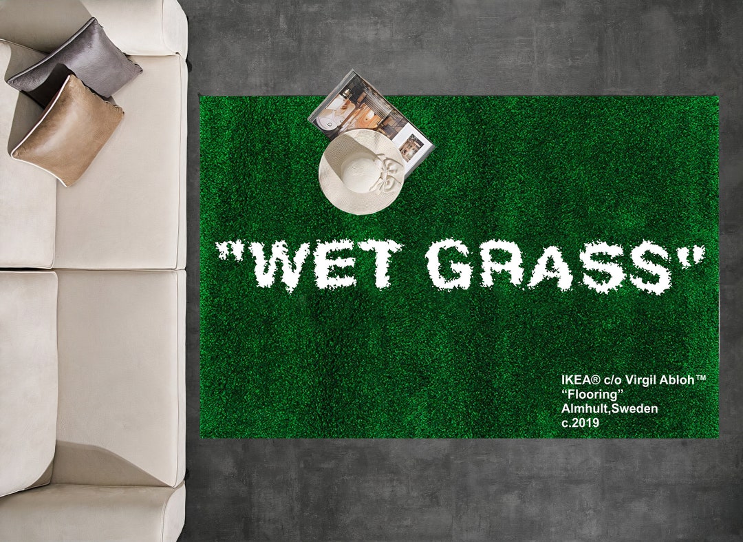 Wet Grass Rug,wet Grass,green Rug,grass Pattern Rug,living Room Rug,rug