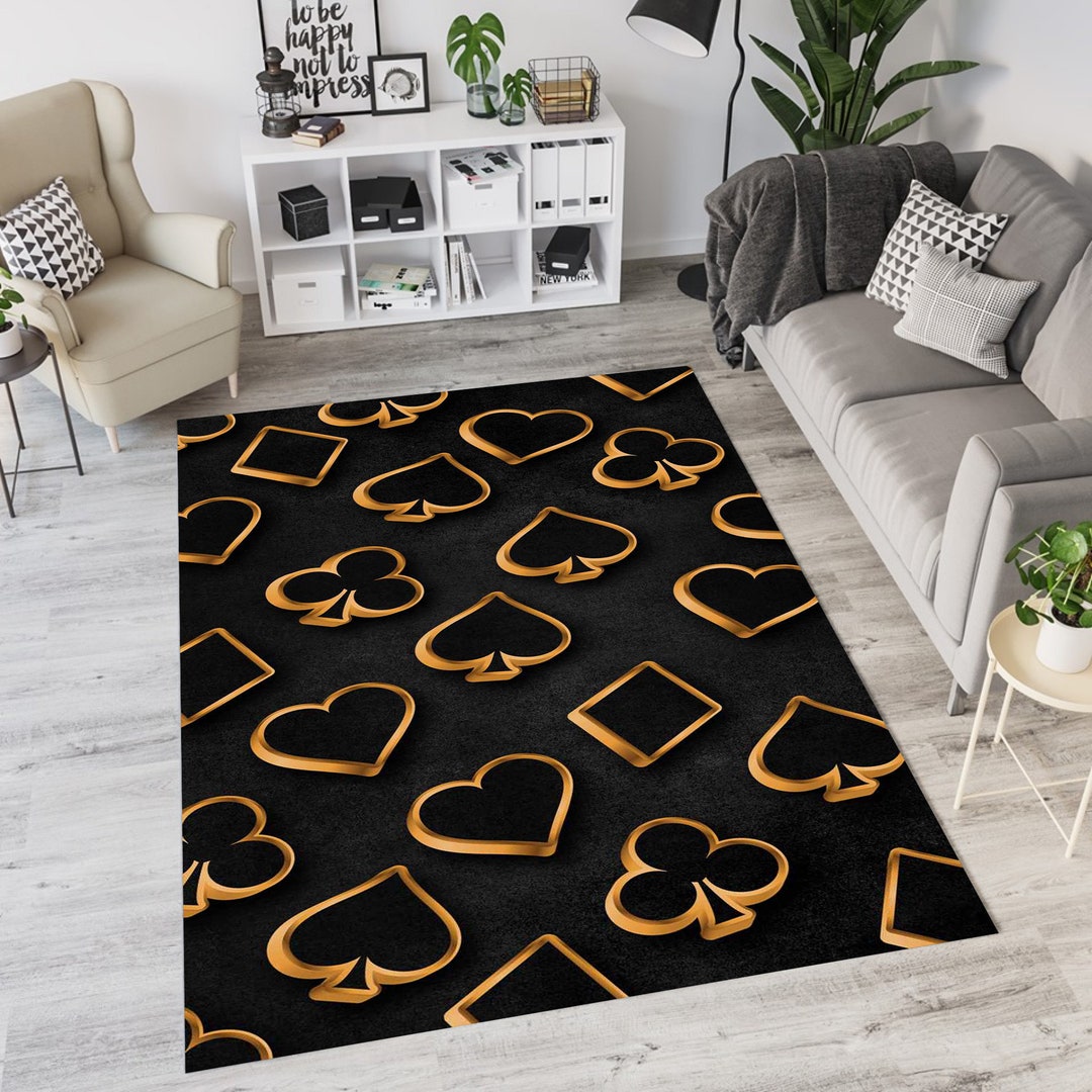 Poker Rug,playing Card Rug,heart Rug,ace Card Rug,living Room Rug,rug