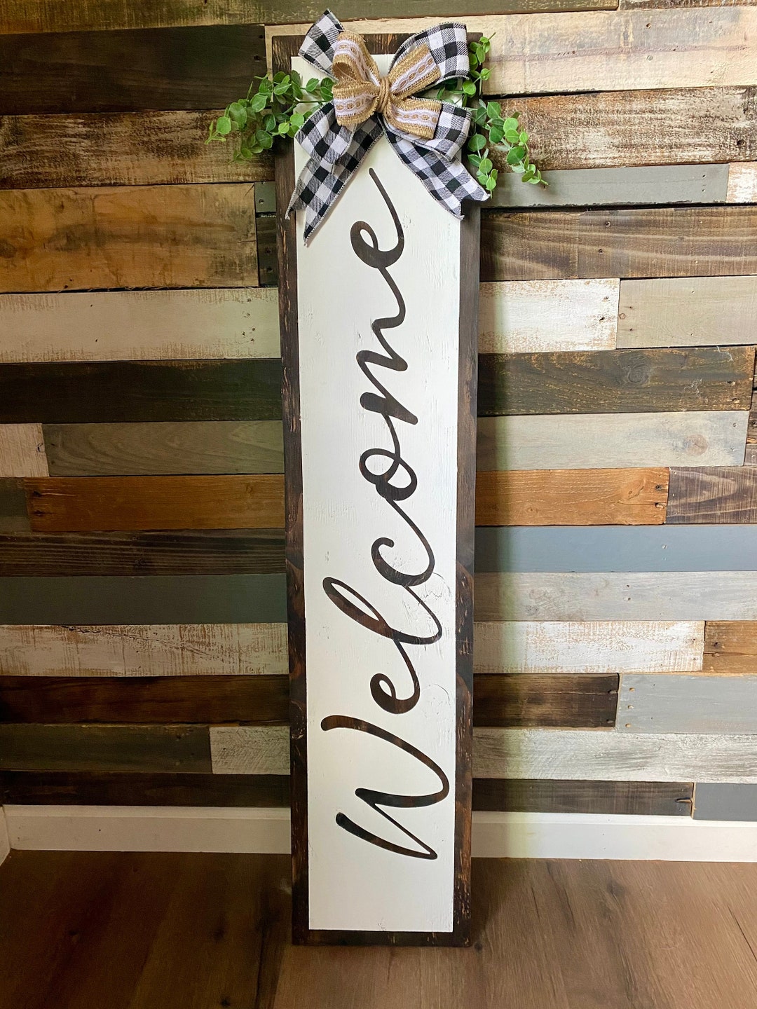 Porch Sign Front Door Sign Tall Leaning Porch Sign Etsy