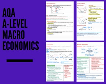 AQA A-Level Macro Economics Notes by A* Student