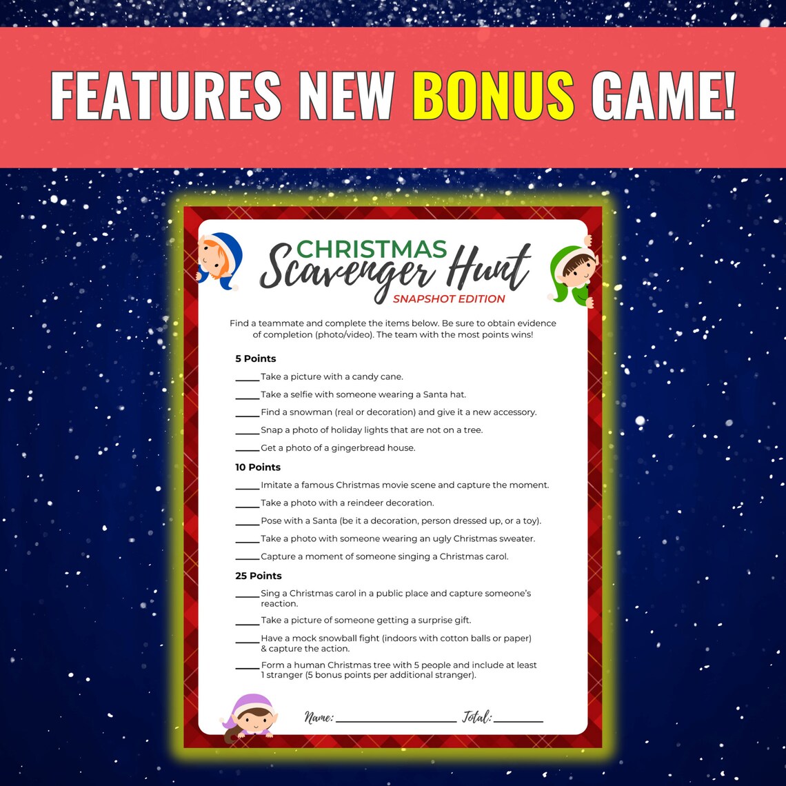 Printable Christmas Game Bundle Fun Christmas Party Games Family ...