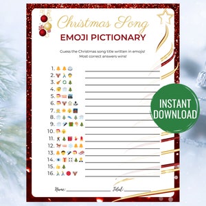 Emoji Christmas Songs Game with Answers Christmas Song Emoji Game Emoji Christmas Song Game Christmas Song Emoji Pictionary