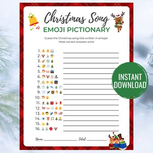 Emoji Christmas Songs Game with Answers | Christmas Song Emoji Game | Emoji Christmas Song Game | Christmas Song Emoji Pictionary