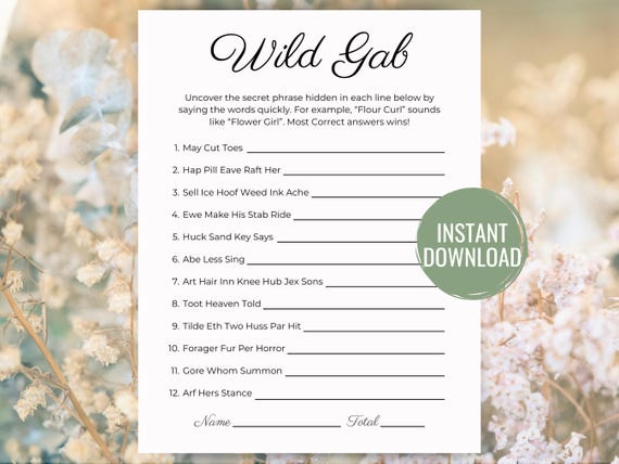 Bridal Shower Game Cards - 30-Pack 5x7 Inch Thick Cardstock Games For Wedding, Engagement & Bachelorette Parties - View #11