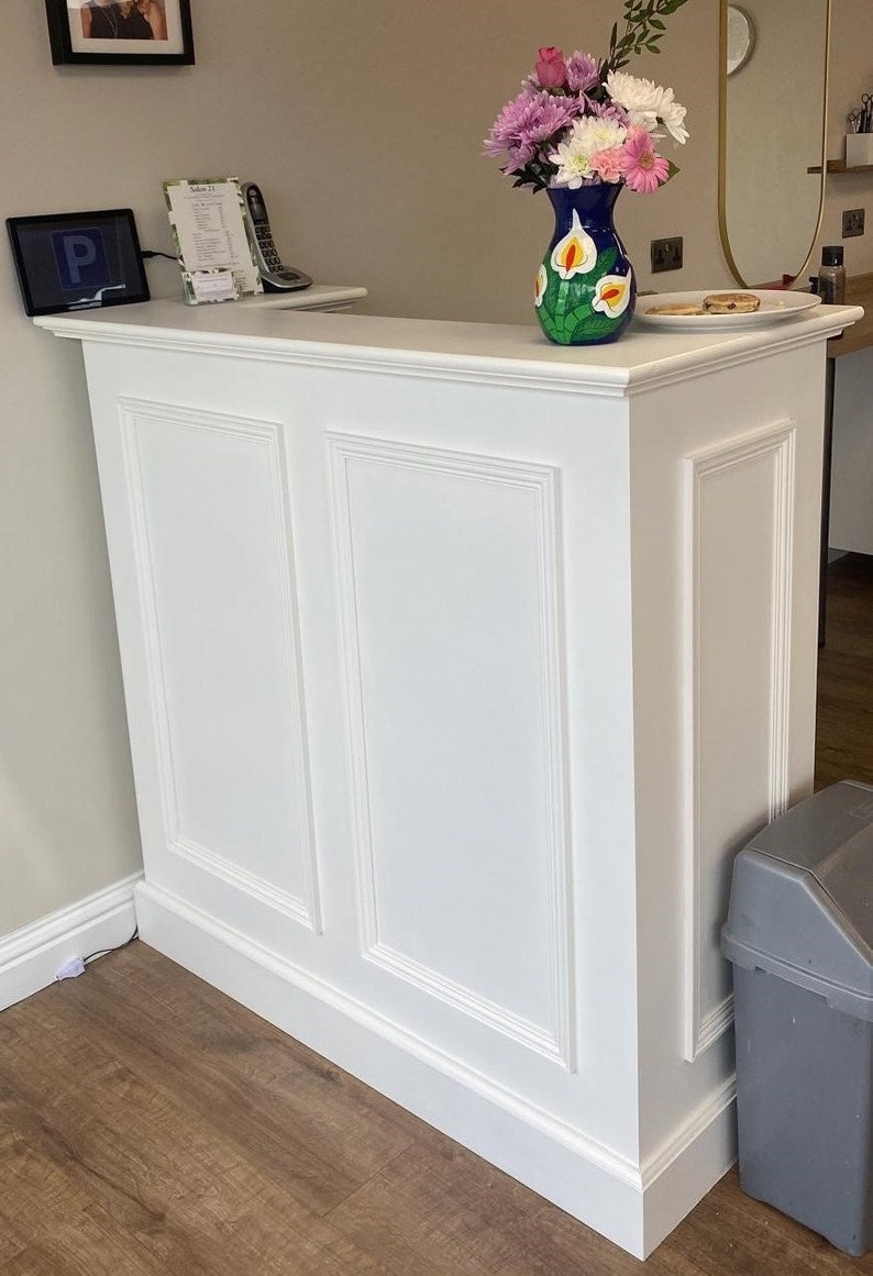 U Shape Reception Desk With Moulded Panel Front and Sides - Etsy UK