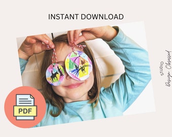 Stained Glass Nativity Craft | Christmas Ornament DIY (PDF)