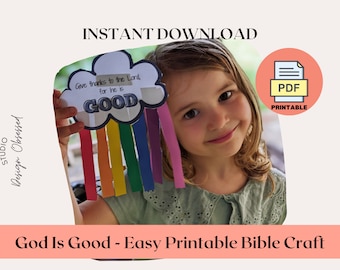 Give Thanks Printable Craft | Christian Homeschool Activity (PDF)