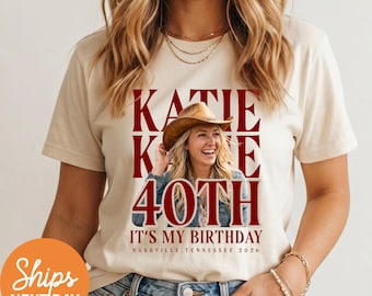 Custom Birthday Party Shirt, Retro Birthday Crew Tee,Trendy Milestone Birthday Gift, Personalized Group Party Tshirt, 30th 40th 50th Apparel
