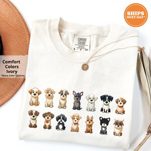 Cartoon Dogs, Dog Lover shirt, Pet lover gifts, Dog Mom, Dog Auntie, gift for dog lovers, Dog Mama, Dog mama Tshirt, Dog Dad, Cute Puppy