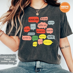 Funny Multilingual T-Shirt For Foreign Language Students Funny Multilingual T-Shirt For Foreign Language Students