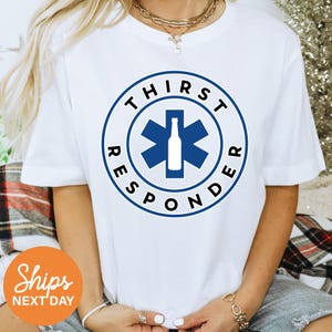 Thirst Responder | Barista shirt | Bartender Tshirt | Drinking buddy | Mixologist Sweatshirt | Funny long sleeves | Unisex Tshirt | 2670p