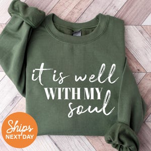 It is Well With My Soul Leopard Print Christian Bow Long Sleeve It is Well With My Soul Leopard Print Christian Bow Long Sleeve