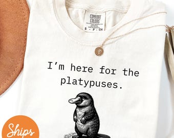 Platypus shirt, Funny tshirt, animal lover gifts, office outfit