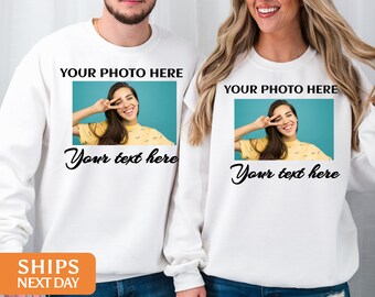 Custom sweatshirt, custom portrait, Custom text sweater, hoodie with picture, Custom sweater, personalized gifts, Custom gifts,unisex hoodie