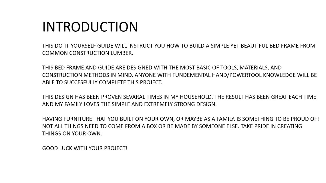Twin Bed Frame DIY Digital Plans Etsy