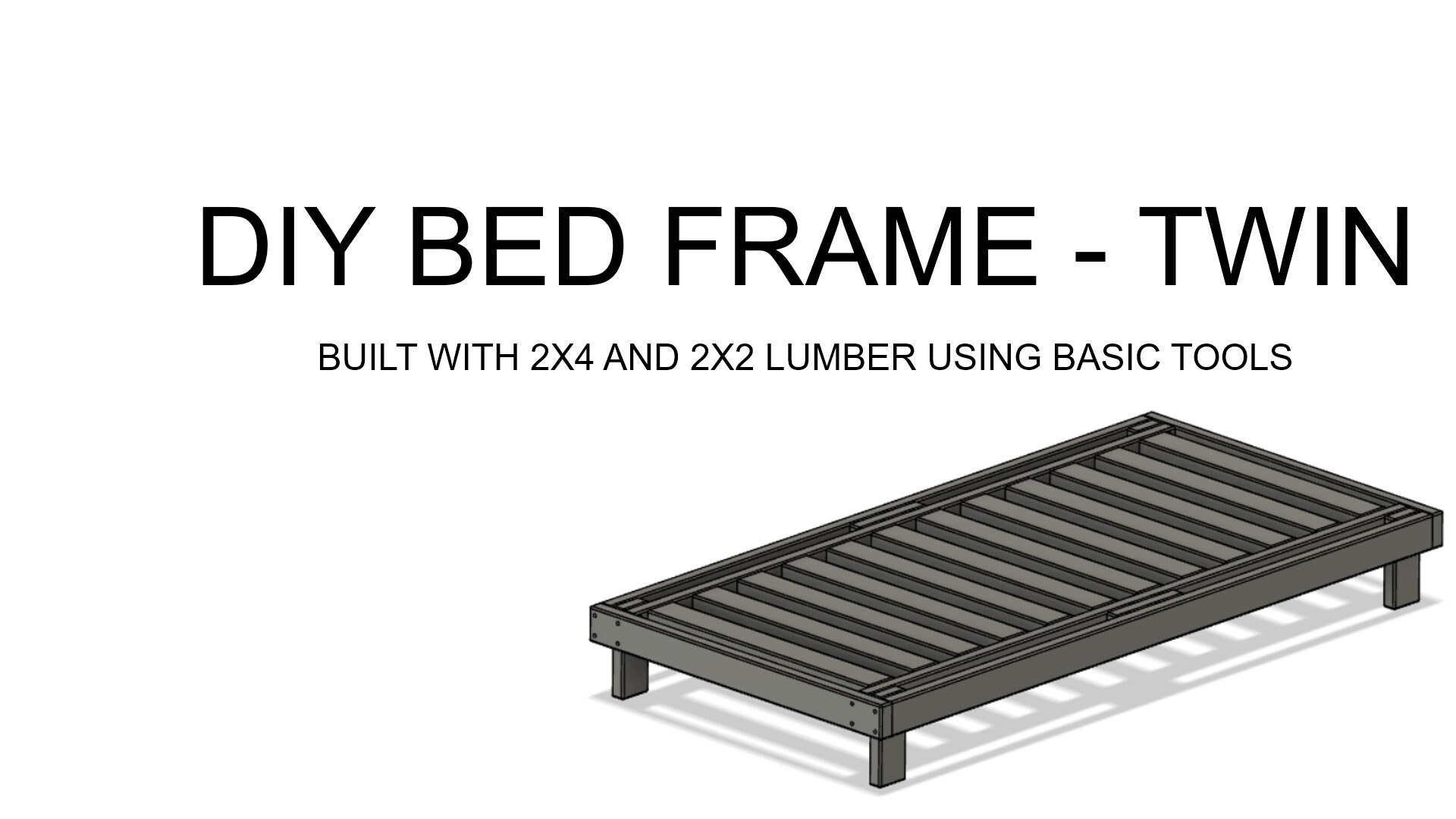 Twin Bed Frame DIY Digital Plans Etsy
