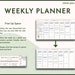 Weekly Planner Excel Template Daily Task Schedule to Do List Excel ...