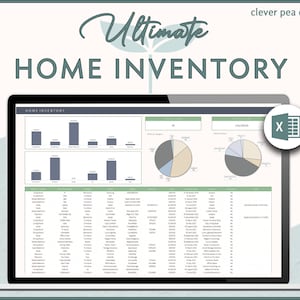 Home Inventory Spreadsheet Excel Template