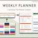 Weekly Planner Excel Template Daily Task Schedule to Do List Excel ...