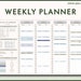 Weekly Planner Excel Template Daily Task Schedule to Do List Excel ...