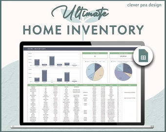 Home Inventory Spreadsheet Google Sheets Template