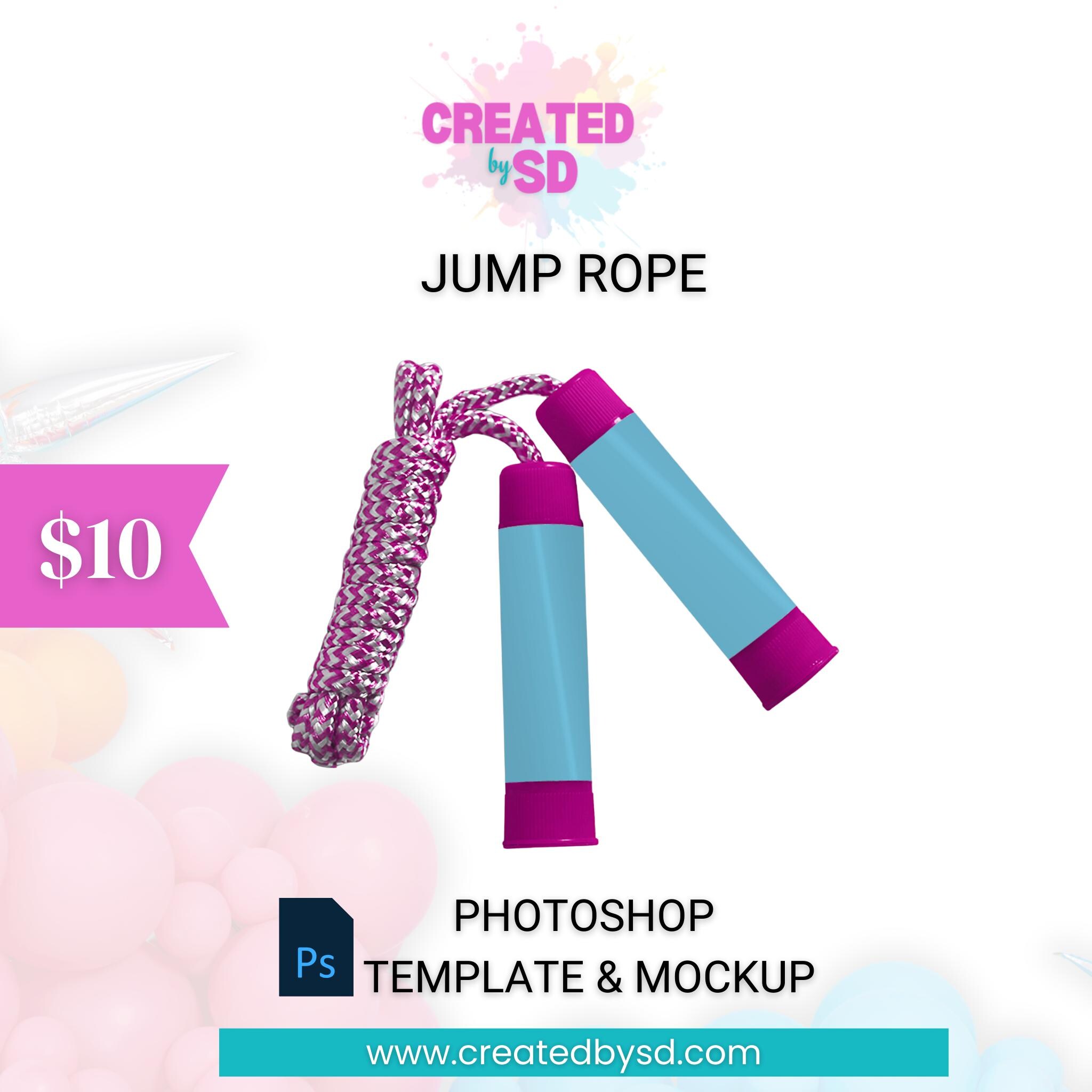Jump Rope Party Tags Template PSD Mockup Jump Rope Labels - Etsy