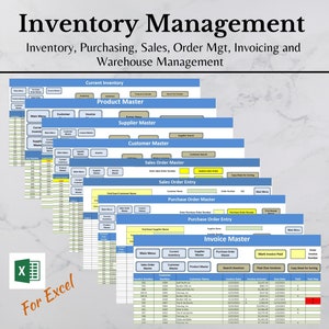 Inventory Management Template | Stock Management | Order Processing | Invoicing  | Warehouse Management | Stock Tracker | Inventory System
