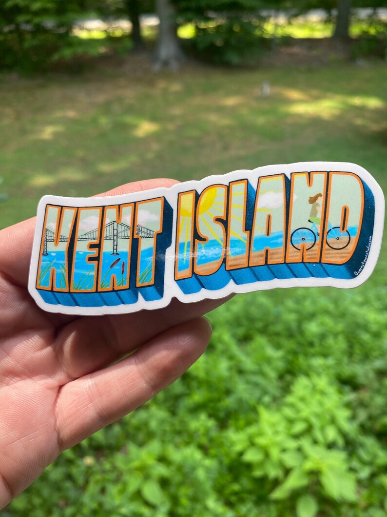 Kent Island, Maryland Vinyl Sticker | Waterproof Decal - Etsy