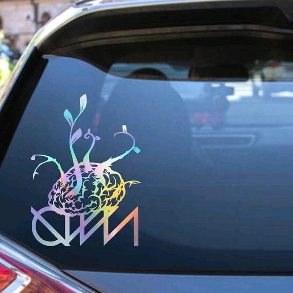 Ganja White Night Vinyl Decal | GWN | Holographic Sticker | EDM Decal | Music Festival | Dubstep | Bumper Sticker | Laptop Sticker | Dubstep