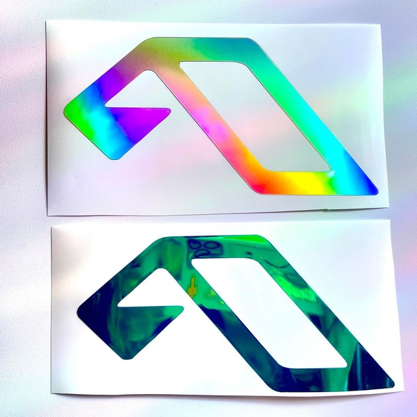 Anjunabeats Decal | EDM | House Music | Holographic | Rave | Trance | Bumper Sticker | Laptop Sticker | Electric Forest | Window Sticker