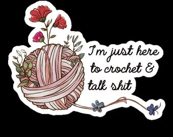 Funny Crochet S**t Talk SVG PNG: Crafter Digital Download