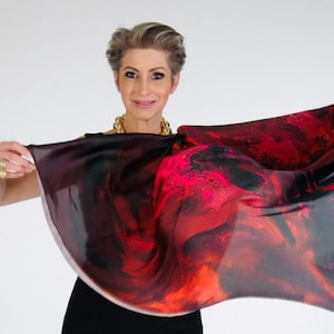 Artwork Scarf, Scarf Made of Artwork
