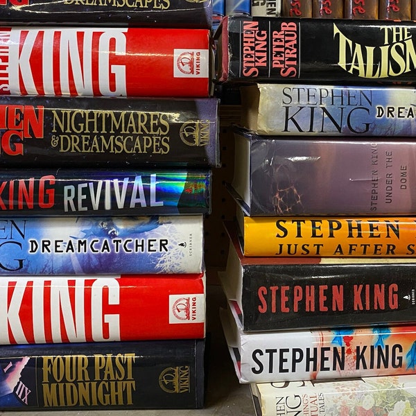 Hardcover Stephen King Books with moderate cosmetic damages