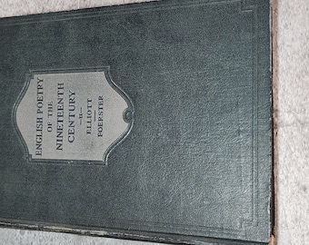 English Poetry of the 19th Century 1924 Leather Bound