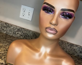Glam Mannequin Head Product Display (Princess)