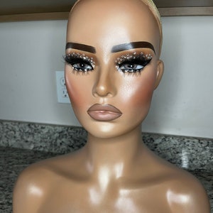 African Black PVC Vidaxl Mannequin Head With Clamp For Wig And Hat