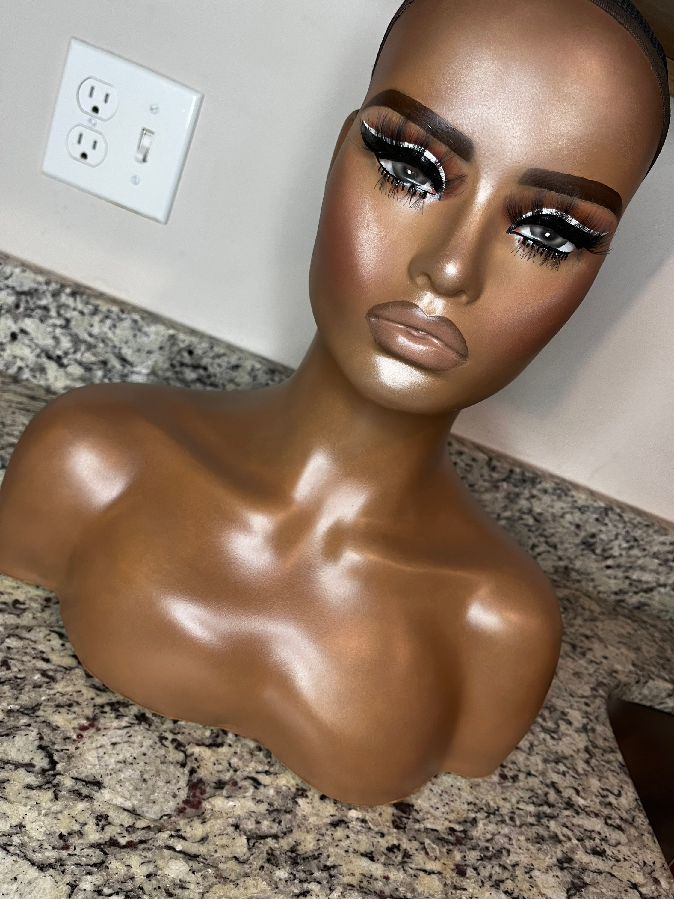 Customized Glam Mannequin Head monique Etsy