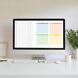 Impact Effort Matrix Excel Template for Effective Decision-Making, Business Template, Priority Matrix, Professional Template