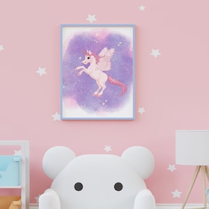 5 Stampe murali con animali - Poster illustrativi - Immagini artistiche - Decorazione per la cameretta dei bambini e dei neonati - Regalo