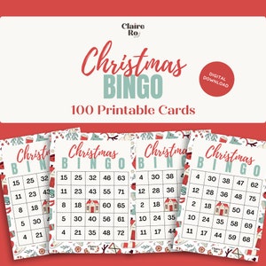 Printable Christmas Bingo Cards | Christmas Bingo Printable | Digital Download Holiday Bingo Cards | Winter Bingo Cards | Christmas Games