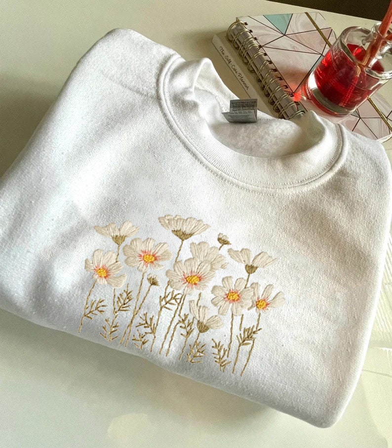 新品タグ付き VINTAGE FLOWER EMBROIDERY SHIRT-