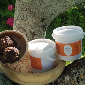 Rå afrikansk svart tvål, 100 % naturlig, handgjord, exfolierande