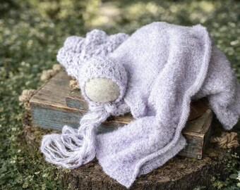 Brushed Alpaca Hand Dyed Wrap Set preorder Candy Hearts close match
